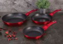 ZESTAW 3 PATELNI GRANITOWYCH 20/24/28CM BERLINGER HAUS METALLIC BURGUNDY LINE BH-1288-NF ZESTAW 3 PATELNI GRANITOWYCH 20/24/28CM BERLINGER HAUS METALLIC BURGUNDY LINE BH-1288-NF