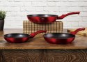 ZESTAW 3 PATELNI GRANITOWYCH 20/24/28CM BERLINGER HAUS METALLIC BURGUNDY LINE BH-1288-NF ZESTAW 3 PATELNI GRANITOWYCH 20/24/28CM BERLINGER HAUS METALLIC BURGUNDY LINE BH-1288-NF