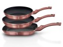 ZESTAW 3 PATELNI GRANITOWYCH 20/24/28CM BERLINGER HAUS METALLIC LINE i-ROSE BH-6041 ZESTAW 3 PATELNI GRANITOWYCH 20/24/28CM BERLINGER HAUS METALLIC LINE i-ROSE BH-6041