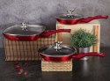 ZESTAW 3 PATELNI GRANITOWYCH BERLINGER HAUS BLACK BURGUNDY BH-6189 ZESTAW 3 PATELNI GRANITOWYCH BERLINGER HAUS BLACK BURGUNDY BH-6189