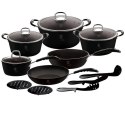 ZESTAW GARNKÓW 15 EL. BERLINGER HAUS BLACK PROFESSIONAL LINE BH-6129 ZESTAW GARNKÓW 15 EL. BERLINGER HAUS BLACK PROFESSIONAL LINE BH-6129