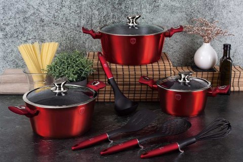 ZESTAW GARNKÓW 18 ELE BERLINGER HAUS METALLIC BURGUNDY BH-7035