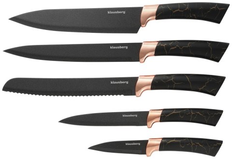 ZESTAW NOŻY KUCHENNYCH W BLOKU 5 EL. KLAUSBERG KB-7799 ZESTAW NOŻY KUCHENNYCH W BLOKU 5 EL. KLAUSBERG KB-7799