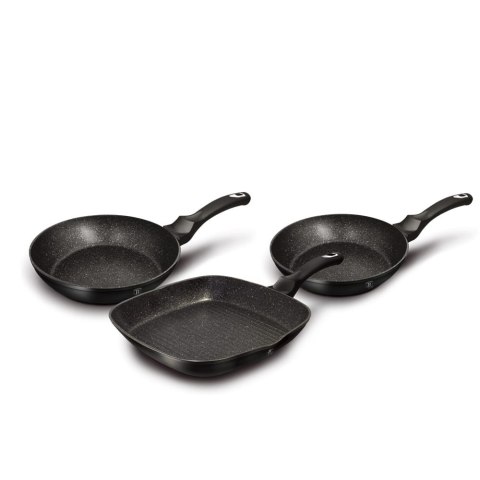 ZESTAW PATELNI Z POWŁ. GRANITOWYCH BERLINGER HAUS BLACK SILVER BH-6157 ZESTAW PATELNI Z POWŁ. GRANITOWYCH BERLINGER HAUS BLACK SILVER BH-6157