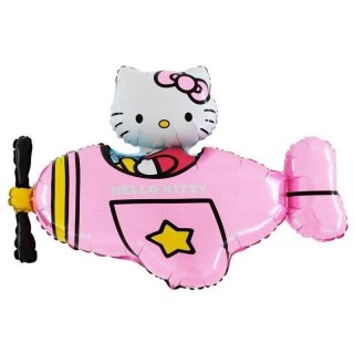 Balon Foliowy - Hello Kitty samolot 100 cm Grabo