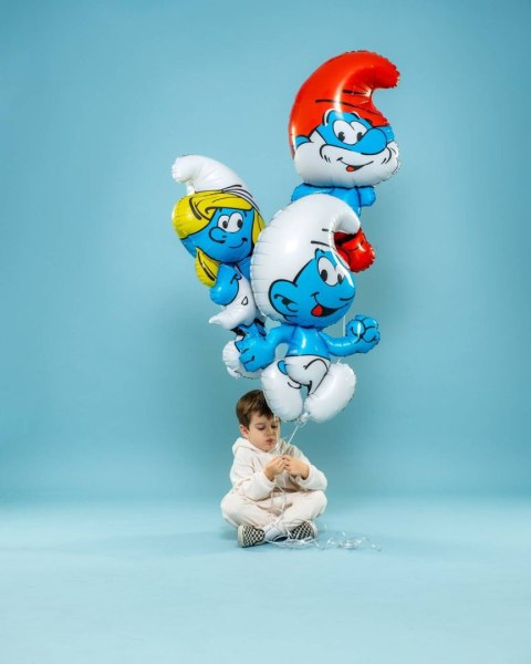 Balon Foliowy - Smerf 100cm, Grabo Balon Foliowy - Smerf 100cm, Grabo