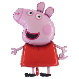 Balon Foliowy - Świnka Peppa 36 cm Grabo na patyk