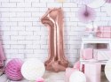 Balon foliowy Cyfra '1', 86cm, różowe złoto Balon foliowy Cyfra '1', 86cm, różowe złoto