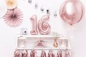 Balon foliowy Cyfra '6', 35cm, różowe złoto Balon foliowy Cyfra '6', 35cm, różowe złoto