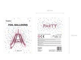 Balon foliowy Litera A, 35cm, Rose Gold różowe złoto