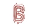 Balon foliowy Litera B, 35cm, Rose Gold różowe złoto
