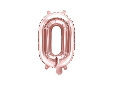 Balon foliowy Litera O, 35cm, Rose Gold różowe złoto Balon foliowy Litera O, 35cm, Rose Gold różowe złoto