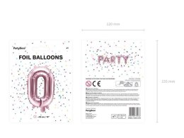 Balon foliowy Litera O, 35cm, Rose Gold różowe złoto