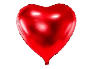 Balon foliowy Serce XXL, 61cm, Czerwone