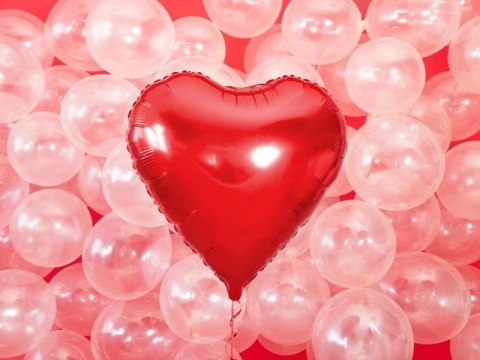 Balon foliowy Serce XXL, 61cm, Czerwone Balon foliowy Serce XXL, 61cm, Czerwone