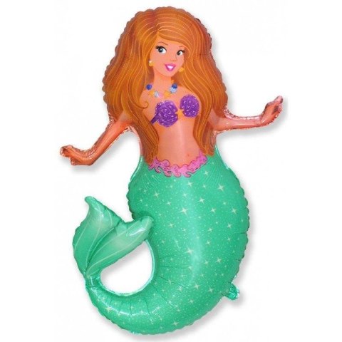 Balon foliowy Syrenka 'Pretty Mermaid' - 80 cm Balon foliowy Syrenka 'Pretty Mermaid' - 80 cm