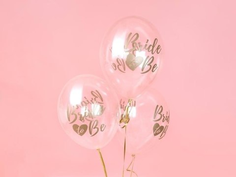 Balony 30cm, Bride to be, Crystal Clear Przeźroczyste (1 op. / 6 szt.) Balony 30cm, Bride to be, Crystal Clear Przeźroczyste (1 op. / 6 szt.)