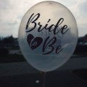 Balony Crystal Clear, Przeźroczyste z napisem Bride to Be 30cm, 6 szt.