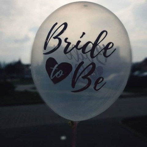 Balony Crystal Clear, Przeźroczyste z napisem Bride to Be 30cm, 6 szt. Balony Crystal Clear, Przeźroczyste z napisem Bride to Be 30cm, 6 szt.