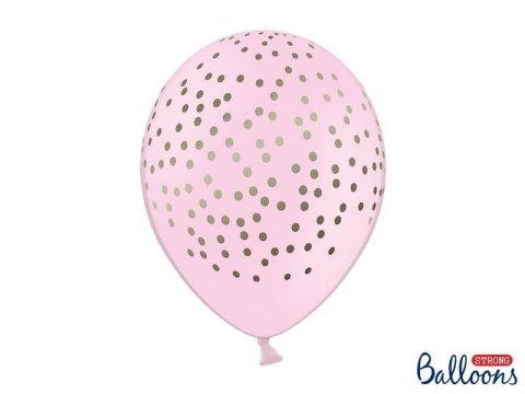 Balony Lateksowe, Pudrowy Róż w Złote Kropki, 30cm (1 op. / 6 szt.) Balony Lateksowe, Pudrowy Róż w Złote Kropki, 30cm (1 op. / 6 szt.)