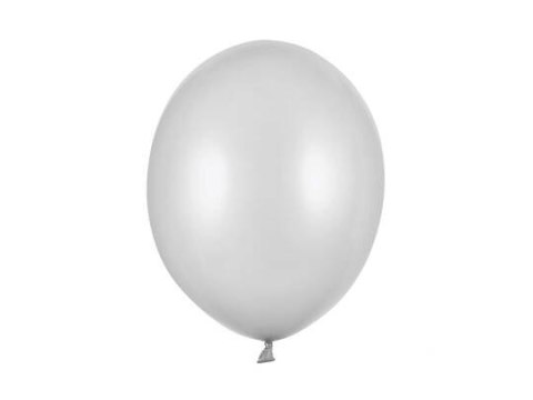 Balony Strong, Metaliczne Srebrne, 30cm, 10 szt. Balony Strong, Metaliczne Srebrne, 30cm, 10 szt.