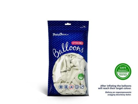 Balony lateksowe Strong, Białe, Pastel Pure White, 12cm, 100 szt. Balony lateksowe Strong, Białe, Pastel Pure White, 12cm, 100 szt.