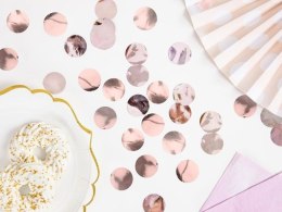 Konfetti Kółka, Rose Gold - różowe złoto, 15g