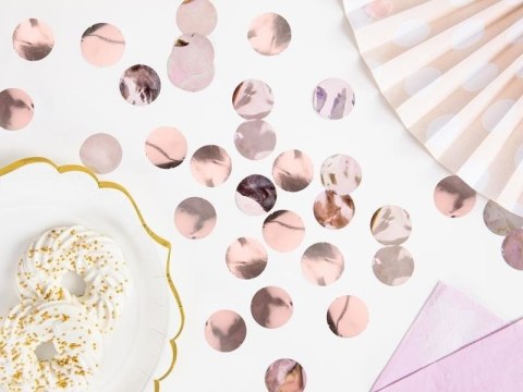 Konfetti Kółka, Rose Gold - różowe złoto, 15g Konfetti Kółka, Rose Gold - różowe złoto, 15g