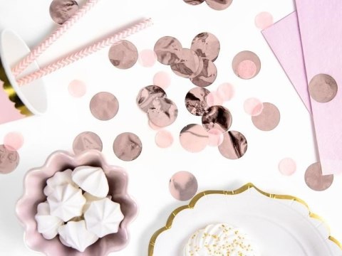 Konfetti Kółka, Rose Gold - różowe złoto, 15g Konfetti Kółka, Rose Gold - różowe złoto, 15g