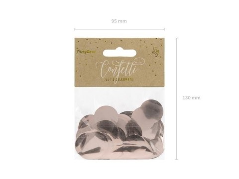 Konfetti Kółka, Rose Gold - różowe złoto, 15g Konfetti Kółka, Rose Gold - różowe złoto, 15g