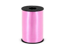 Wstążka plastikowa, jasny róż, 5mm/225m