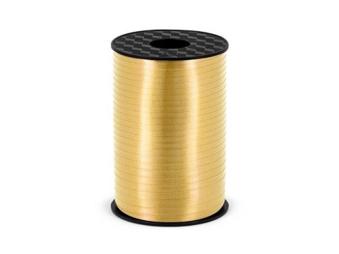 Wstążka plastikowa, złoty, 5mm/225m Wstążka plastikowa, złoty, 5mm/225m