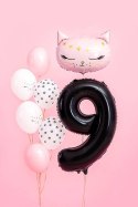 Balon foliowy Cyfra 9 czarna, 86cm Balon foliowy Cyfra 9 czarna, 86cm