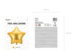 Balon foliowy Gwiazda, złota 48cm