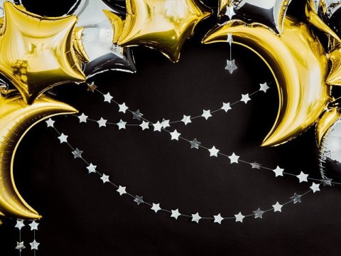Balon foliowy Księżyc, 60cm, złoty Balon foliowy Księżyc, 60cm, złoty