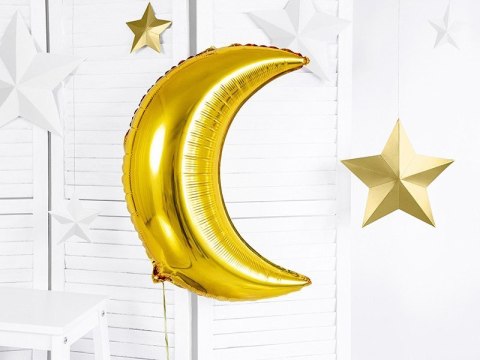 Balon foliowy Księżyc, 60cm, złoty Balon foliowy Księżyc, 60cm, złoty