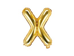 Balon foliowy Litera X 35cm, Złota
