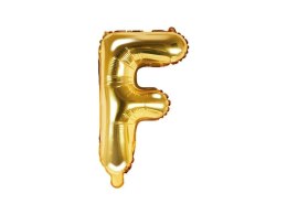 Balon foliowy Litera F, 35cm, Złota