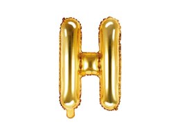 Balon foliowy Litera H, 35cm, Złota