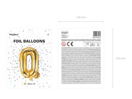Balon foliowy Litera Q Ó 35cm, Złota