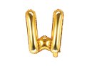 Balon foliowy Litera W 35cm, Złota