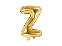 Balon foliowy Litera Z 35cm, Złota