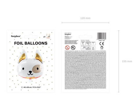 Balon foliowy Pies, 45x50cm Balon foliowy Pies, 45x50cm