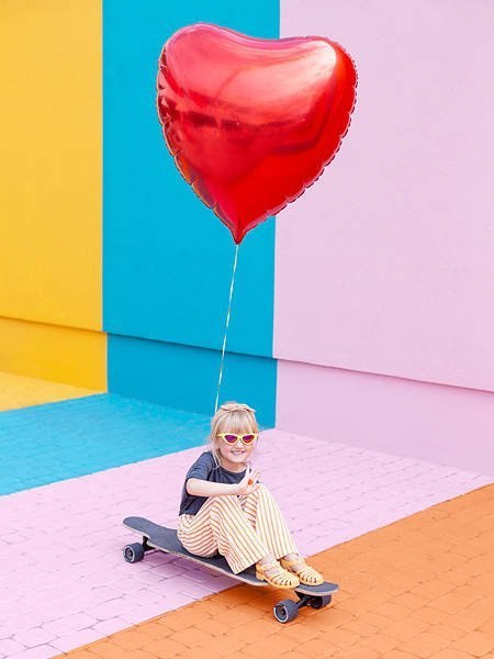 Balon foliowy Serce czerwone XXL 72x73cm Balon foliowy Serce czerwone XXL 72x73cm