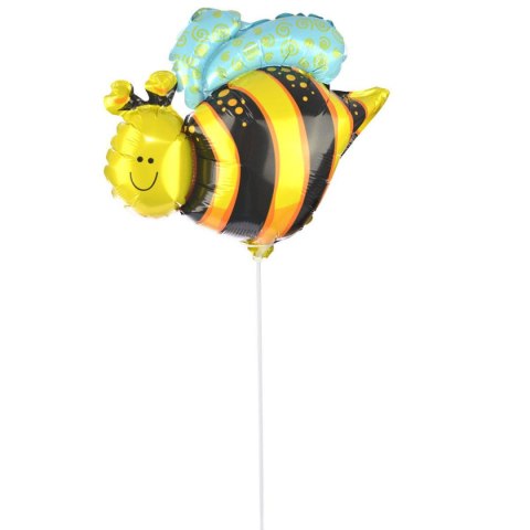 Balon foliowy - zwierzak pszczółka na patyk Balon foliowy - zwierzak pszczółka na patyk