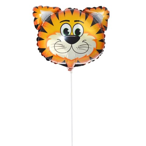 Balon foliowy zwierzak - tygrysek na patyk 25 cm Balon foliowy zwierzak - tygrysek na patyk 25 cm