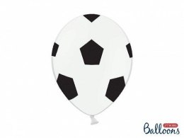 Balony Lateksowe, Piłka nożna, 30 cm, (1 op. / 6 szt.)
