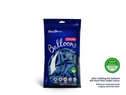 Balony lateksowe Strong, Ciemno Niebieskie, Pastel Corn. Blue, 12cm, 100 szt.