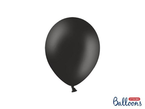 Balony lateksowe Strong, Czarne, Pastel Black, 23cm, 100 szt. Balony lateksowe Strong, Czarne, Pastel Black, 23cm, 100 szt.