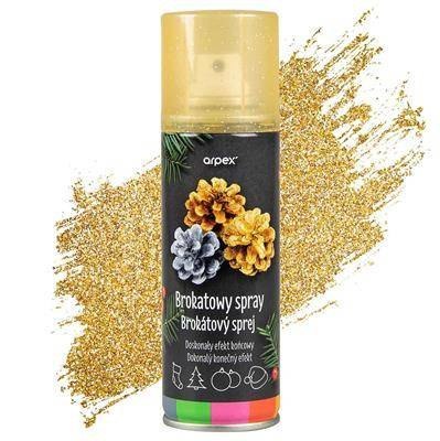Brokatowy spray dekoracyjny, złoty, 100 ml Brokatowy spray dekoracyjny, złoty, 100 ml